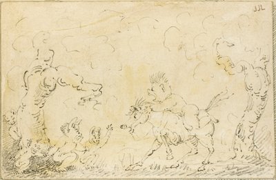 Komische scène II door George Cruikshank
