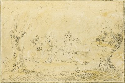 Komische Scène I door George Cruikshank
