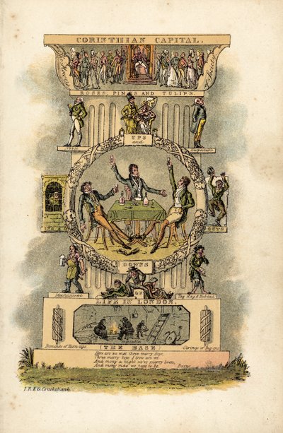 Korintische Kapiteel door George Cruikshank