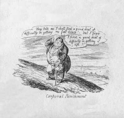 Lijfstraf, 1829 door George Cruikshank