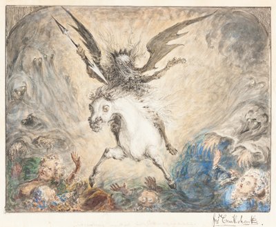 "Crinolina" - en de gevolgen [recto] door George Cruikshank