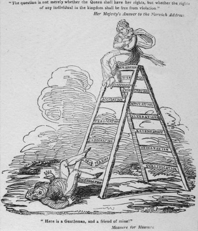 Hier is een heer, en een vriend van mij!, ca. 1820 door George Cruikshank