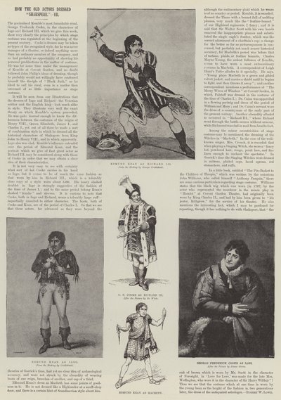 Hoe de oude acteurs Shakspere kleedden door George Cruikshank