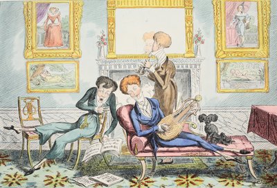Kolibries of Een Dandy Trio door George Cruikshank