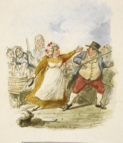 Illustratie voor "Oliver Twist" door George Cruikshank