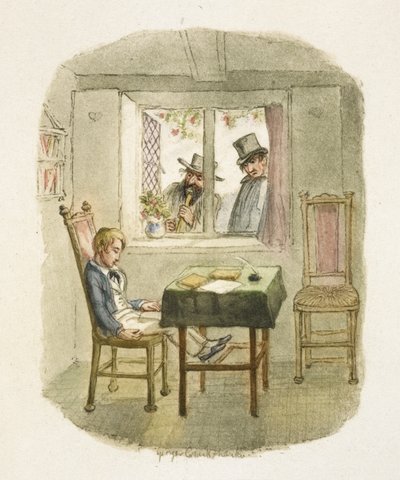 Illustratie voor "Oliver Twist" door George Cruikshank