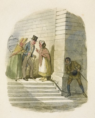 Illustratie voor "Oliver Twist" door George Cruikshank