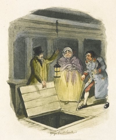Illustratie voor "Oliver Twist" door George Cruikshank