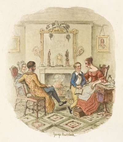 Illustratie voor "Oliver Twist" door George Cruikshank