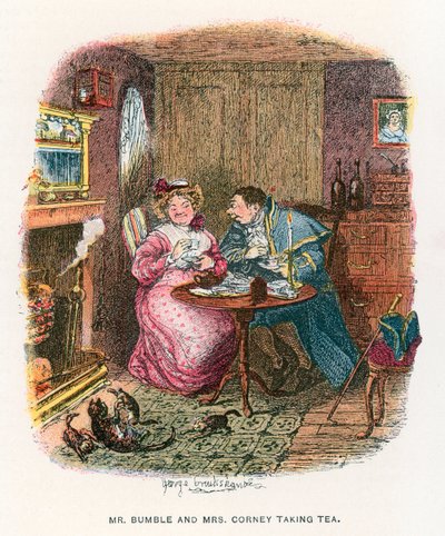 Illustratie voor Oliver Twist door George Cruikshank