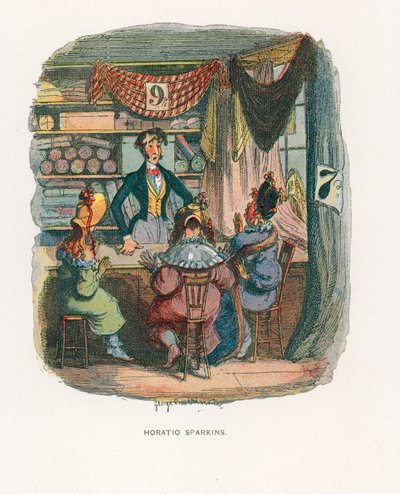 Illustratie voor Schetsen door Boz door George Cruikshank