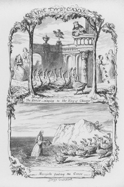 Illustratie voor The Pentamerone door George Cruikshank (gravure) door George Cruikshank