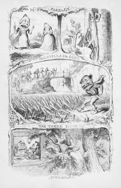 Illustratie voor The Pentamerone door George Cruikshank door George Cruikshank