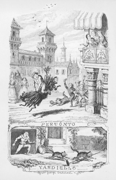 Illustratie voor The Pentamerone door George Cruikshank door George Cruikshank