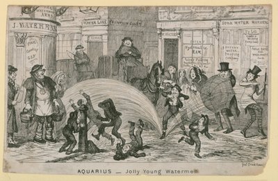 Vrolijke jonge watermannen door George Cruikshank