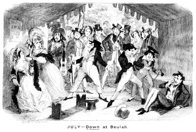 Juli - Beneden bij Beulah, ca. 1840s door George Cruikshank