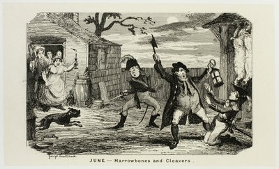 Juni - Marrowbones and Cleavers van George Cruikshank