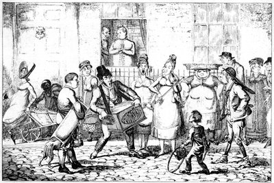 Les Savoyards door George Cruikshank