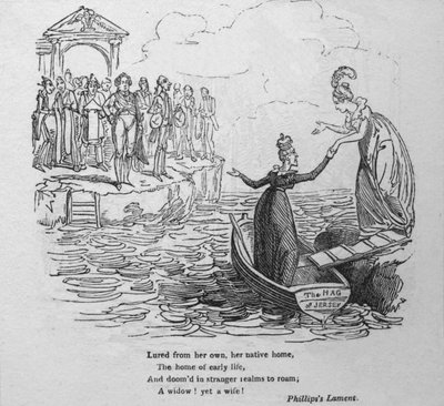Verleid uit haar eigen, haar geboorteland... door George Cruikshank