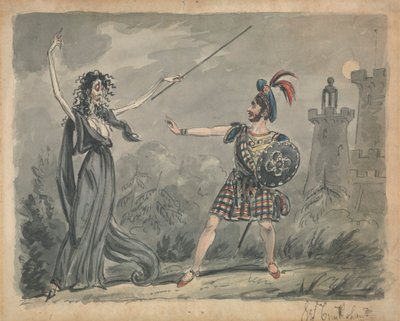 Macbeth en de Heks door George Cruikshank