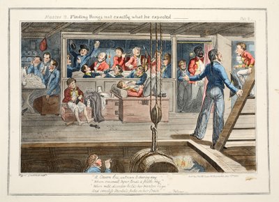 Meester B, ontdekt dat dingen niet precies zijn wat hij verwachtte, uitgegeven 1835 door George Cruikshank