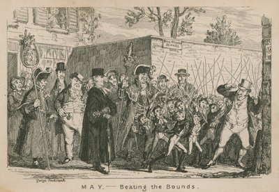 Mei - Het afbakenen van de grenzen door George Cruikshank