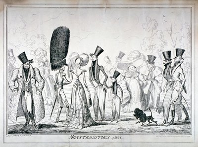 Monstrositeiten van 1821, 1835 door George Cruikshank