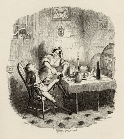 Mr. Claypole zoals hij verscheen toen zijn meester weg was, uit 