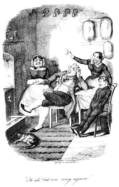 Oh ah! laat ze weer rinkelen!, c1840s door George Cruikshank