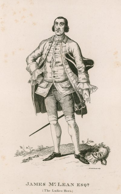 Portret van James McLean (De held van de dames) door George Cruikshank