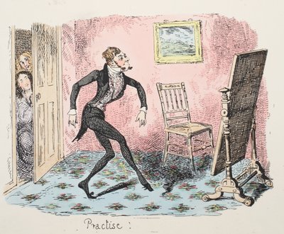 Oefenen, gepubliceerd 1832 door George Cruikshank