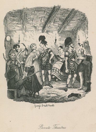 Privétheaters door George Cruikshank