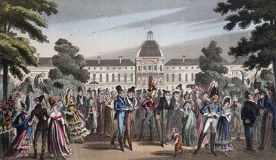 Promenade in de Jardin des Tuileries - in 
