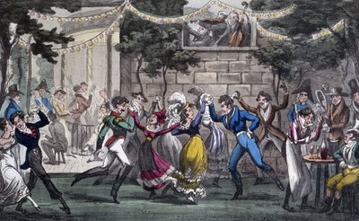 Quadrille in de salon van Mars, op de Champs Elysée - in 