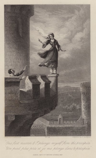 Rebecca en de Tempelier (gravure) door George Cruikshank
