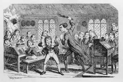 Schoolgeseling door George Cruikshank