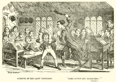 School in de vorige eeuw door George Cruikshank