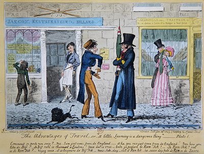 De Voordelen van Reizen of Een Beetje Kennis is Gevaarlijk door George Cruikshank