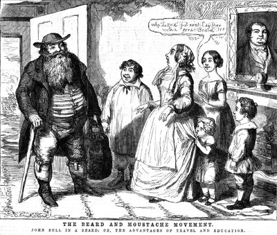 De Baard- en Snorrenbeweging door George Cruikshank