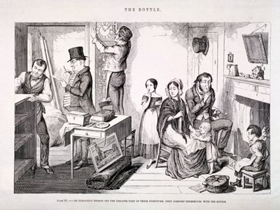 De Fles, 1847 door George Cruikshank