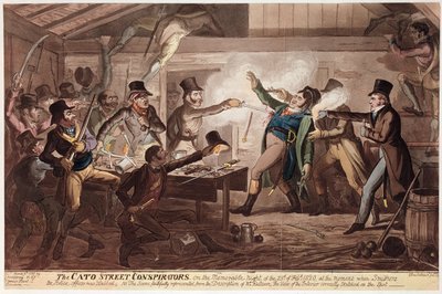 De Cato Street Samenzweerders, uitgegeven door G. Humphrey, 9 maart 1820 door George Cruikshank