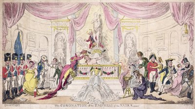 De Kroning van de Keizerin van de Nairs door George Cruikshank