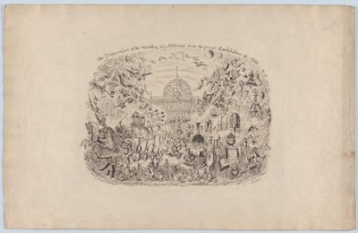 De Verspreiding van de Werken van alle Naties van de Grote Tentoonstelling van 1851 door George Cruikshank