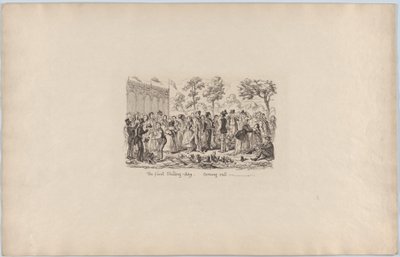 De Eerste Shilling Dag - Uitgaan door George Cruikshank