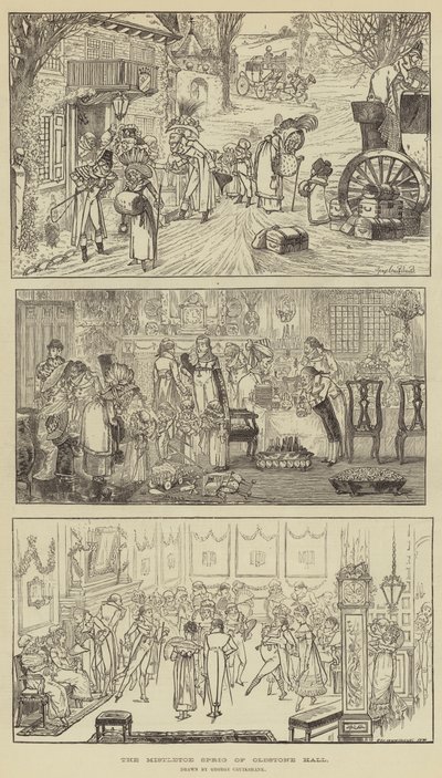 De maretak tak van Oldstone Hall door George Cruikshank