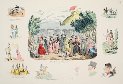 De Ochtendpromenade, gepubliceerd 1833 door George Cruikshank