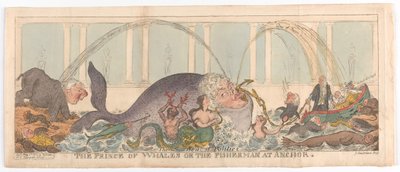 De prins van Wales of de visser voor anker door George Cruikshank