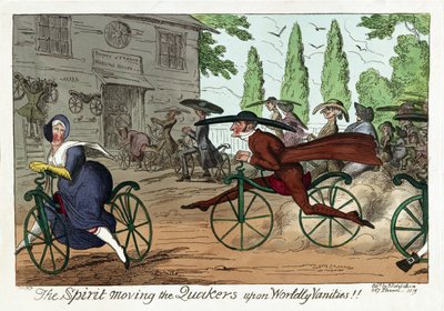 De geest die de Quakers beweegt over wereldse ijdelheden!!, pub. 1819 door George Cruikshank