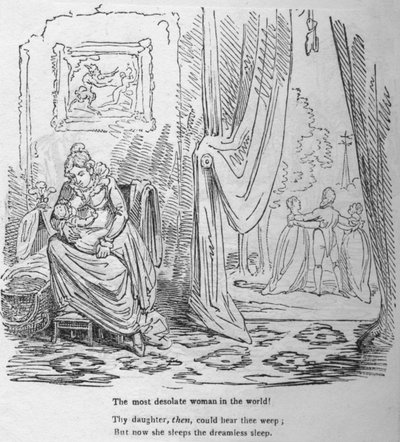 De meest verlaten vrouw ter wereld, ca. 1820 door George Cruikshank