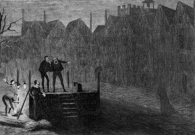 De nacht voor de executie door George Cruikshank